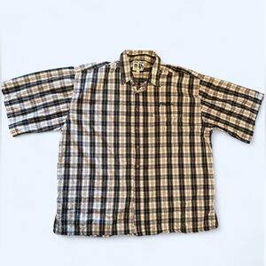 Phat Farm Plaid Button Up Shirt | Men’s 4XL Big & Tall | Y2K Streetwear
